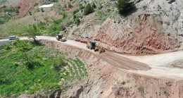 DULKADİROĞLU’NDAN BULANIK MAHALLESİNDE STABİLİZE YOL ÇALIŞMASI 